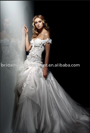 Newest Jewish elegance snappy wedding dress bridal gownZC0006