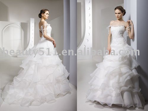 2011 elegant vintage bridal dress wedding gown WDAH0572