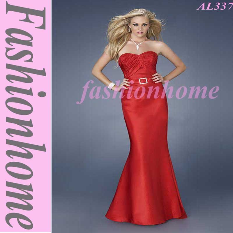 mermaid prom dresses. Red Mermaid Prom Gown