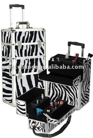  Cases on Pro Rolling Zebra Makeup Case  View Aluminum Makeup Trolley Case Xy
