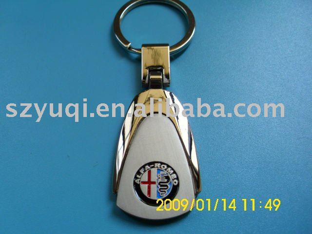 See larger image ALFAROMEO car logo keychainCustomized logo keychain