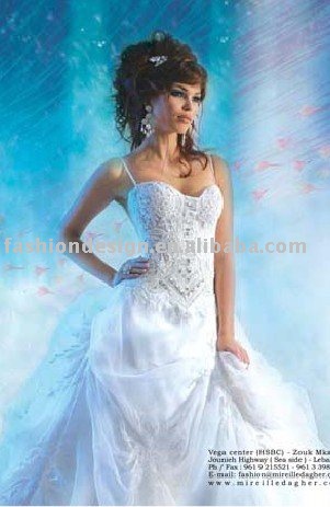 AWD181 2011 custom made lace Lebanon wedding dress