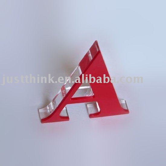 letter a logo. Acrylic 3D Logo Design Letter