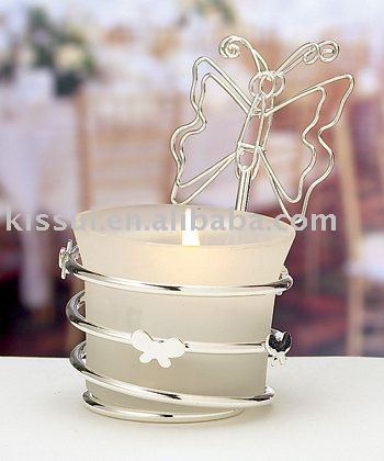 wedding favors butterfly Candle Place card Holder