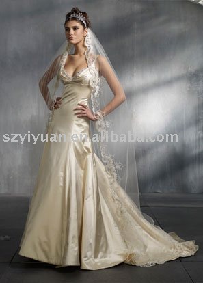 long silk tulle lace bridal wedding dress veil