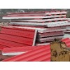 Red coloured galvanized corrugated sheet