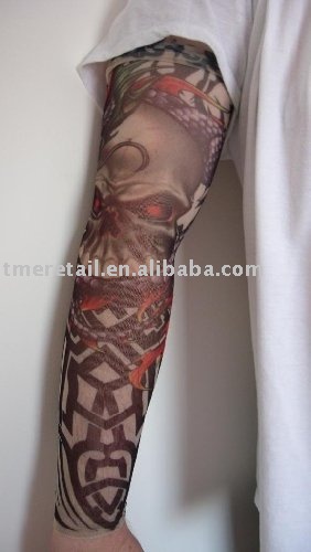 Tattoo Sleeve Evil Skull & Tribal (T36)