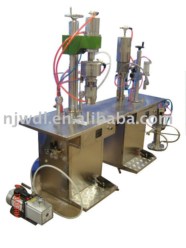 QGZB-2Y Semi-automatic Binary Packing Aerosol Filling Machine