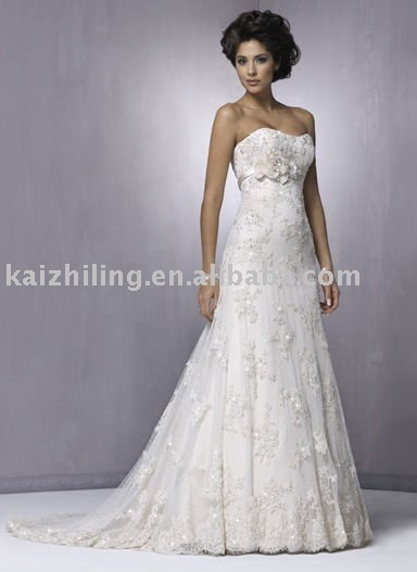 strapless wedding dresses with lace ivory
