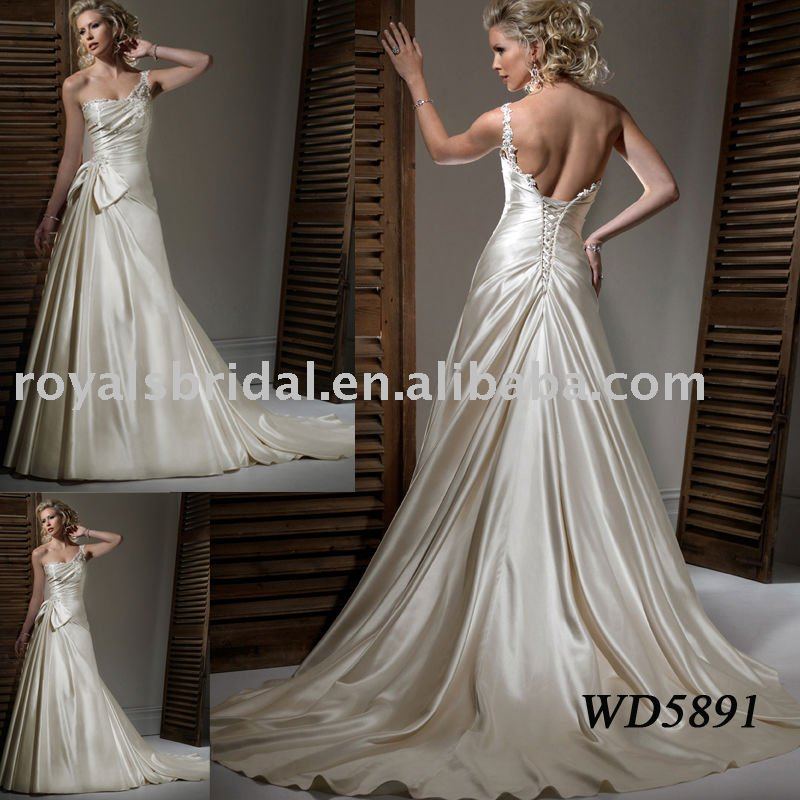 WD5891 Fashion Design One Shoulder Wedding Dress 2011