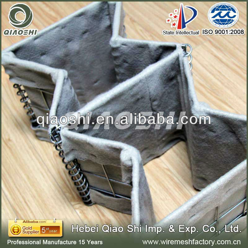 Hesco barrier for blast protection