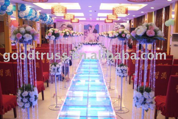 wedding glass stage decoration art glass for events cerebration 