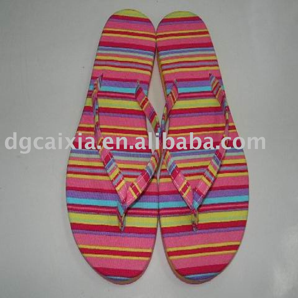 Ladys Canvas Cloth Flip Flop