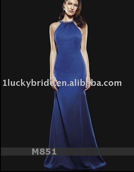 2011 Satin royal blue Wedding dress Evening dress bride gown bridal Dress 