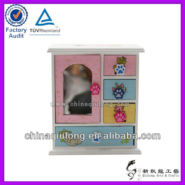 how to do cute makeup. Cute make up wooden box with mirror(China (Mainland))