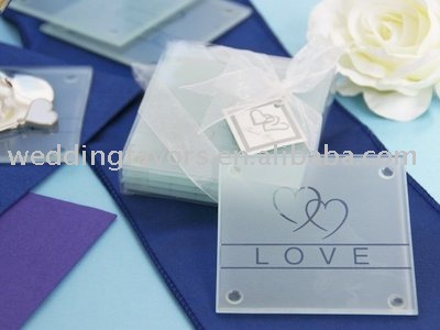 Photo Coasters Wedding Favors on Heart Glass Coaster   Detailed Info For Heart Glass Coaster Coaster