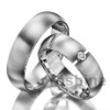 GR165-platino y diamantes anillo de bodas