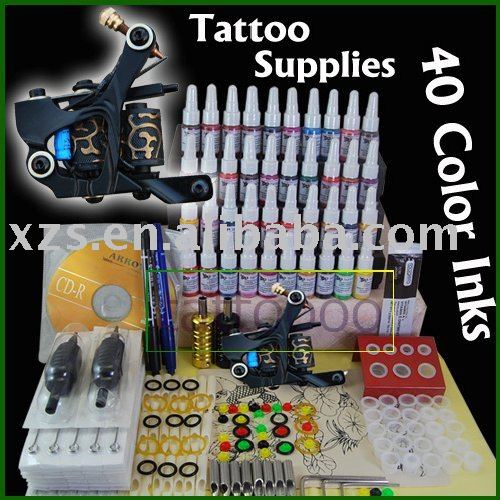 Tattoo Supply Machine Grip Needle 40 Inks for Kit D702China Mainland