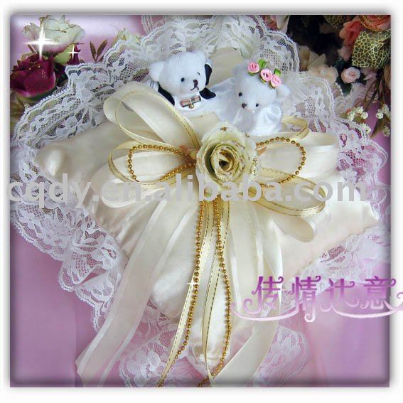 Bear wedding ring pillow wedding ring bearer pillow wedding decoration