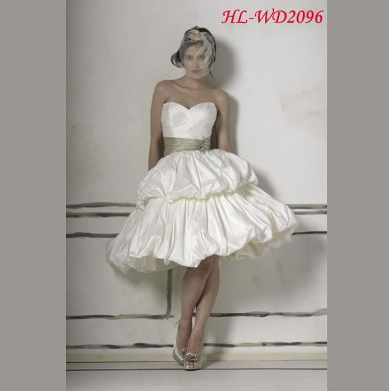 2011 Hot Short Wedding Dress HLWD2096
