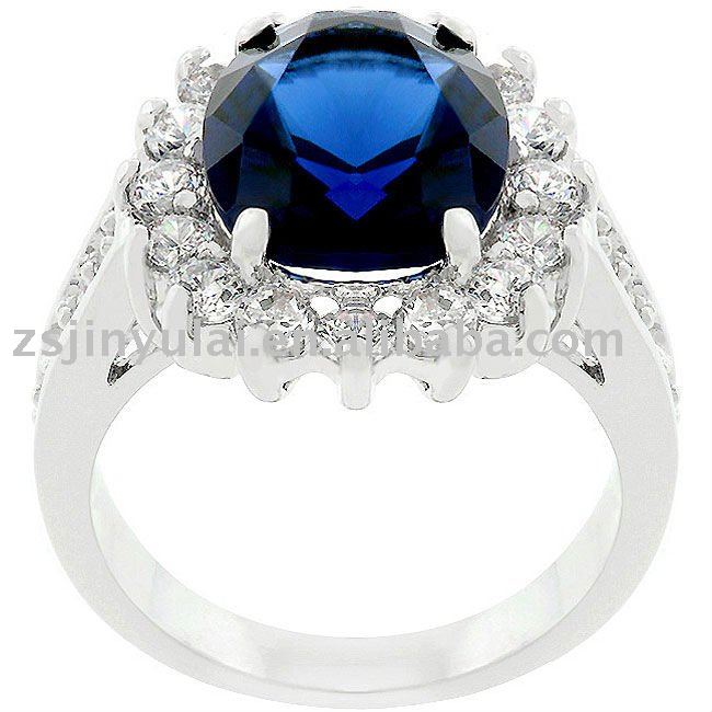 best design silver jewelry of Classic Blue Bridalinspired engagement ring