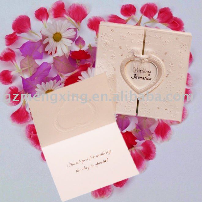See larger image Chic Wedding Invitations with Thank you cardW001