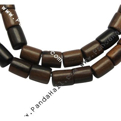 Natural Ebony Beads Tube Chocolate Size about 8mm wide 10mm long