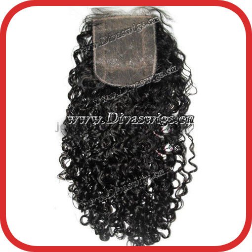 Brazilian Curly Hair Extensions. extension. silk top black