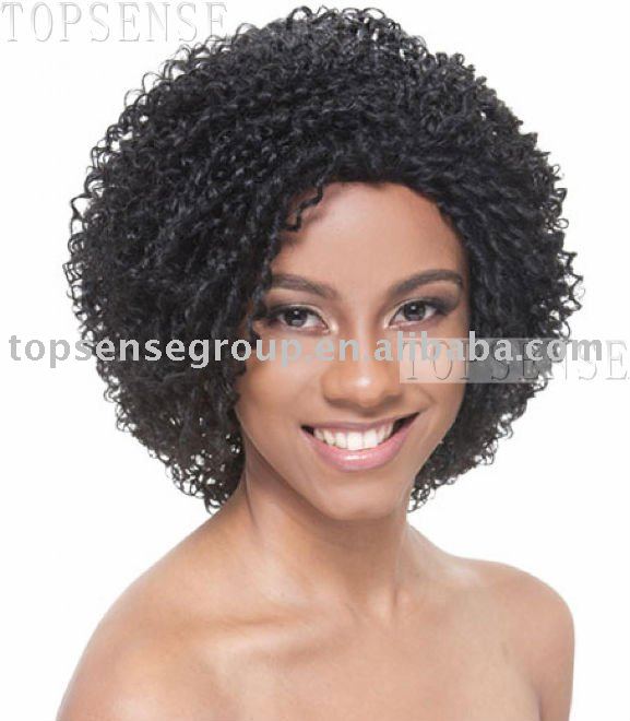 afro curly hair lace wigs 100
