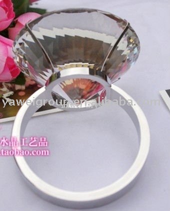 clear crystal diamond ring 2011 wedding gift souvenirs for guests