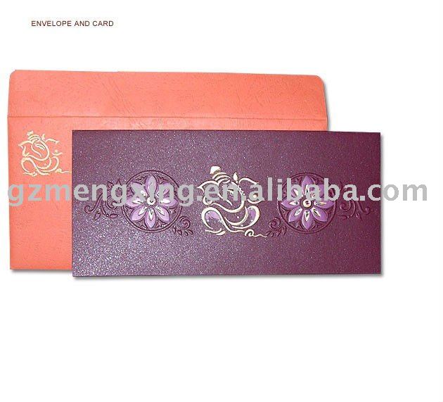 See larger image Purple Indian Wedding Invitation With Foil Printed 