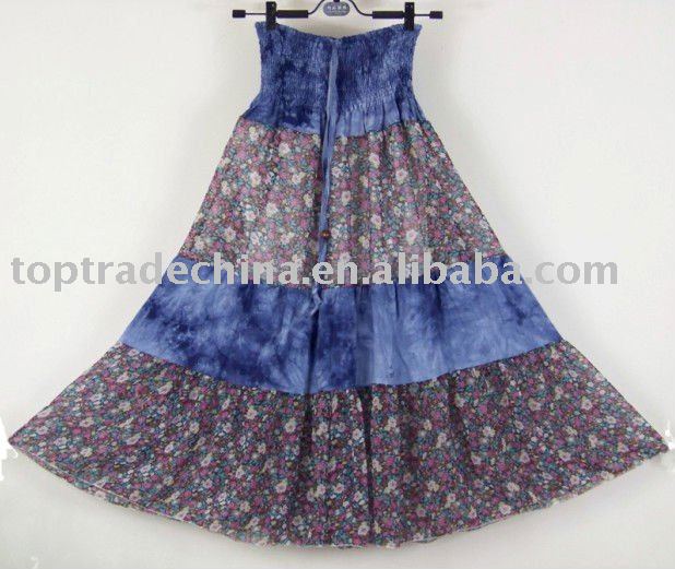 Bohemian dress BOHO style dresses Vintage halter Dress Skirt yt0071