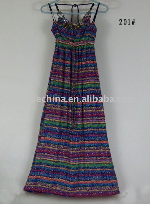 Bohemian dress BOHO style dresses Vintage halter Dress Skirt yt0101