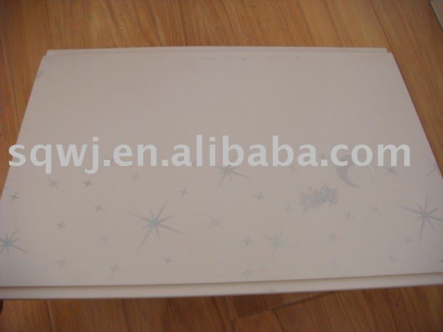 Moon and stars design transfer pvc ceiling pvc panel for ceiling and wall