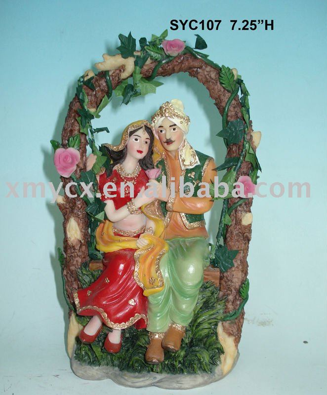 See larger image Resin Indian wedding Couple