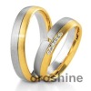 GR238 y dos anillos de color de 18k de la boda