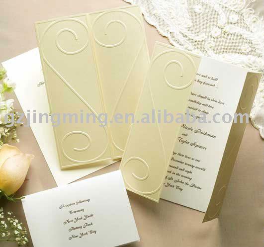 wedding invitation card yellow