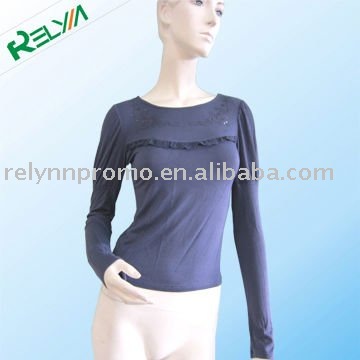 womens sequin tight tshirt with lace See larger image womens sequin tight