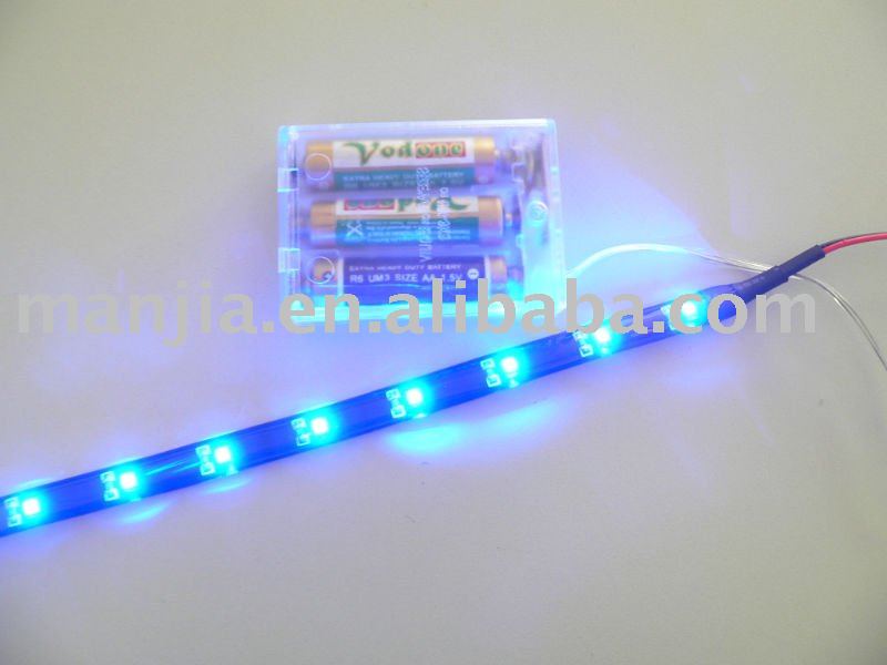 battery powered led strip green