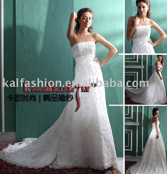EB636 Empire waist for petite figure wedding dress bridal wear