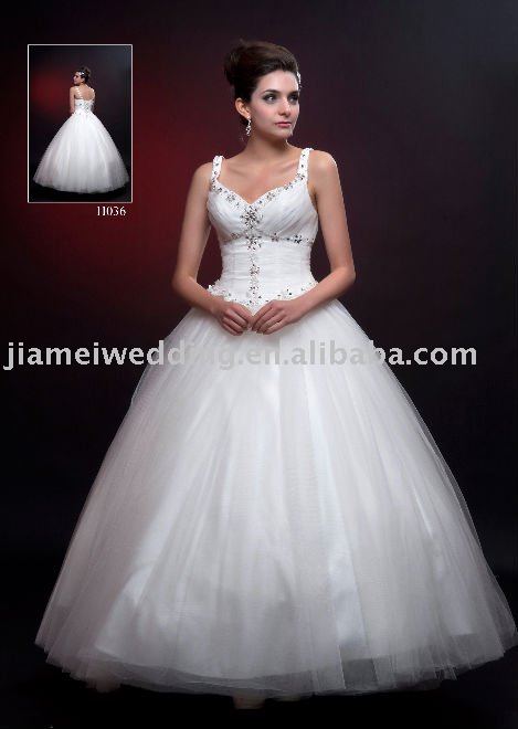 Ball Gown 2011 Wedding Dress Long Sleeve Silk