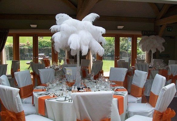Natural ostrich feather for wedding party centerpiece decoration