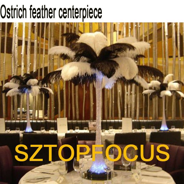 wedding centerpieces with feathers