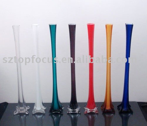 See larger image COLORFUL GLASS EIFFEL TOWER VASE FOR WEDDING CENTERPIECE 