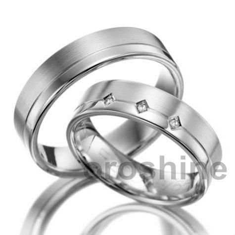 GR26114 white gold wedding rings