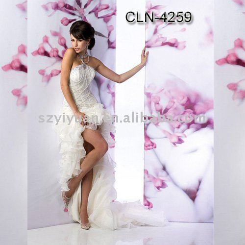 2011 exquisite silk crinkle lace bridal wedding dress