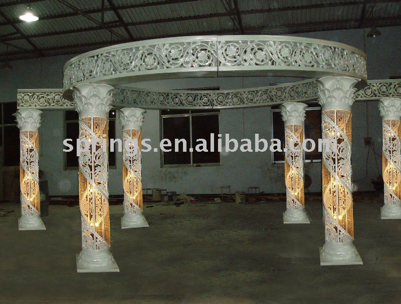 Fiber Crystal Decoration Wedding columns