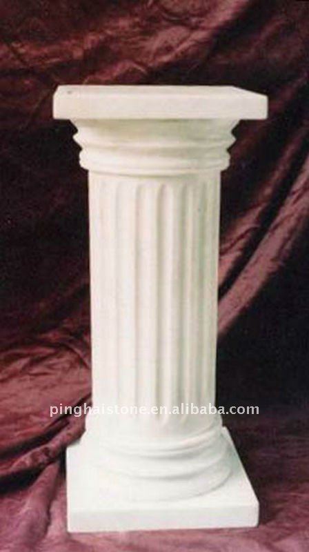 white wedding decoration roman pillar