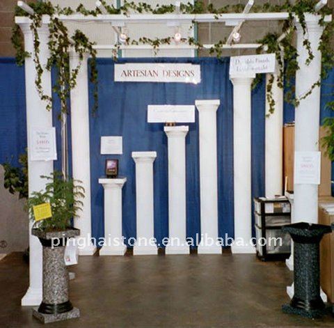 natural colored decorative pillars for weddings