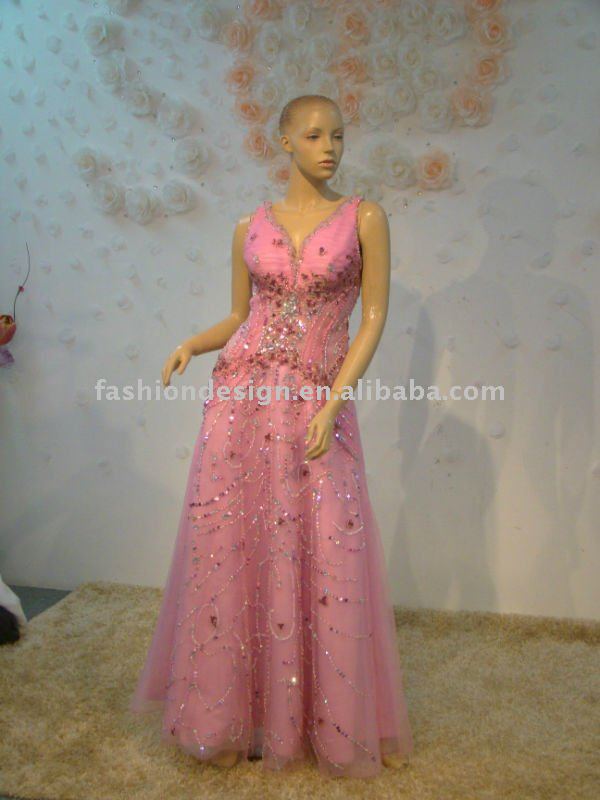 muslim Wedding dress 1 fabric organza 2 color pink 3 detailsrhinestones 